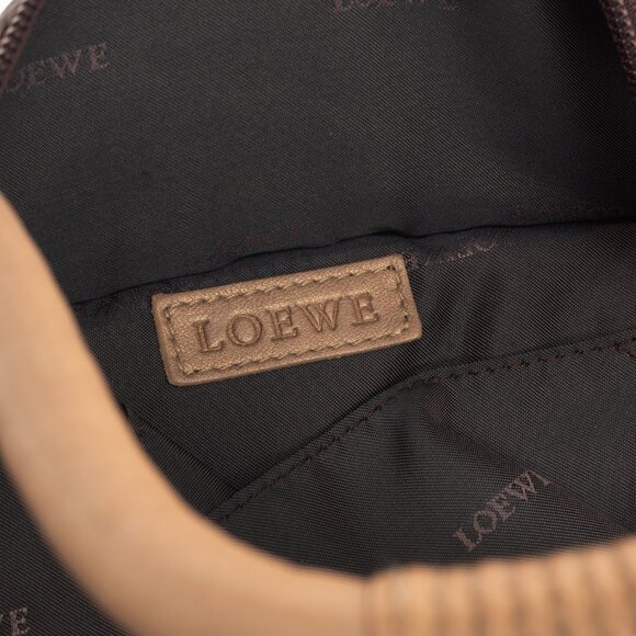 Loewe Nappa Aire Metallic Gold Sheep Skin Anagram Handbag - Picture 12 of 12